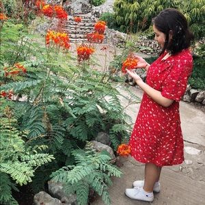 Floral printed dress